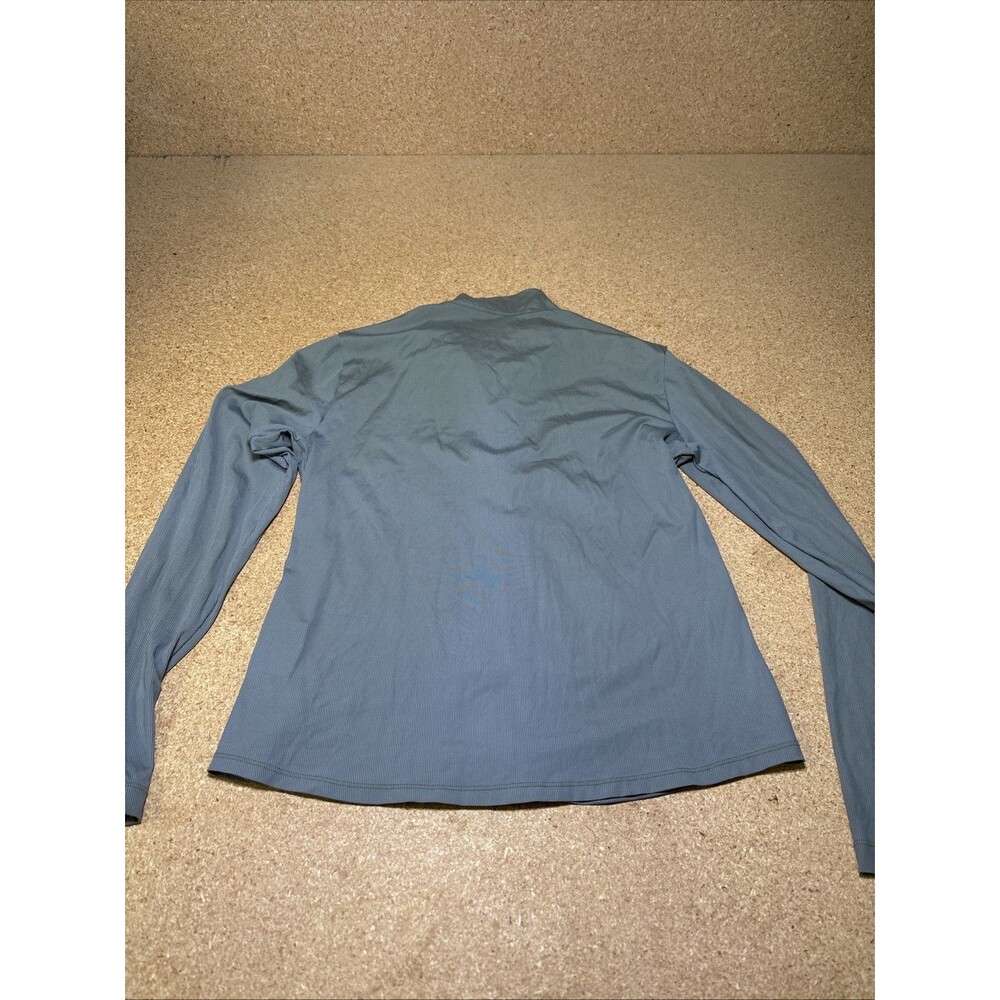 Carve Designs Lake Sunshirt Size M Women Gray Full Zip Stand Collar Pocket F2 - Picture 4 of 6